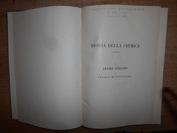 STORIA DELLA CHIMICA. ICILIO GUARESCHI