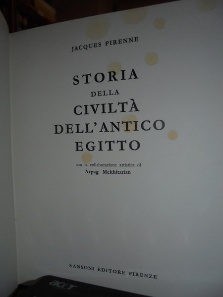 Storia della Civiltà dell' Antico Egitto