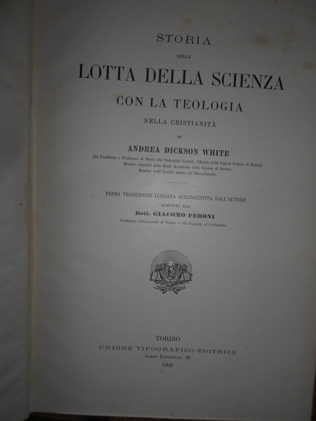 Storia della lotta della Scienza con la teologia nella cristianità