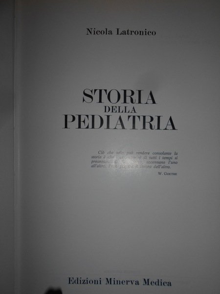 Storia della PEDIATRIA