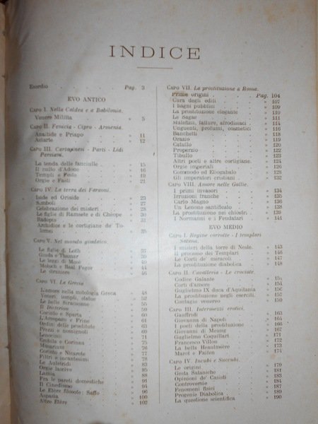 STORIA DELLA PROSTITUZIONE. Dall' evo antico, Babilonia, Fenicia, Egitto, Grecia, …