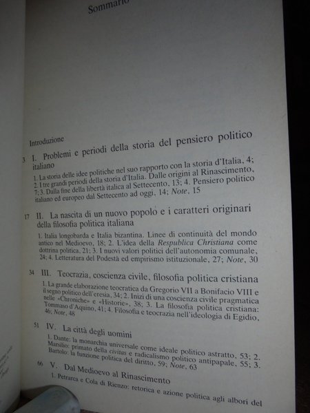 Storia delle dottrine politiche in Italia