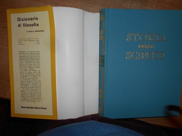 STORIA DELLE SCIENZE coordinata da Nicola Abbagnano