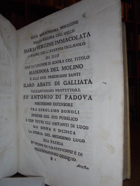 Storia di Lugo ed annessi libri tre