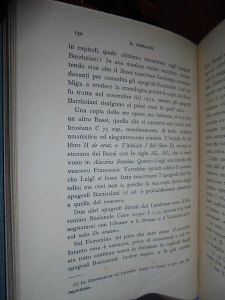 Storia e critica di testi latini. Cicerone, Donato, Tacito, Celso, …