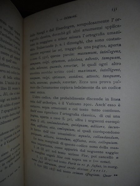 Storia e critica di testi latini. Cicerone, Donato, Tacito, Celso, …