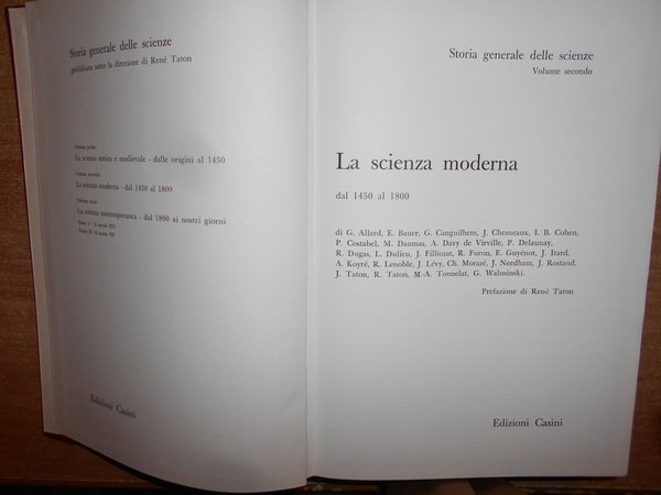 STORIA GENERALE DELLE SCIENZE
