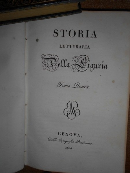 Storia letteraria della Liguria