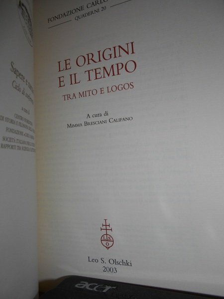(Storia-Scienze) Le origini e il tempo tra mito e Logos