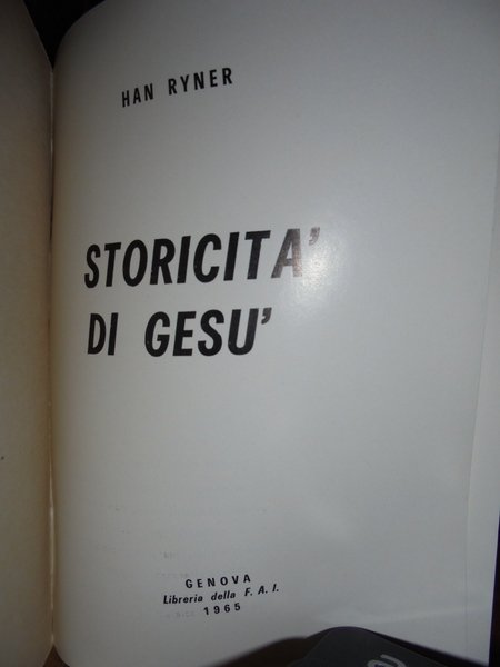 Storicità di Gesù