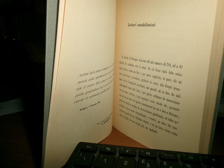 Strade vecchie, nomi nuovi della città di Bologna. Strenna bolognese …