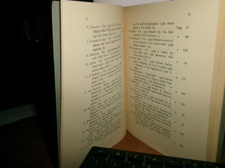 Strade vecchie, nomi nuovi della città di Bologna. Strenna bolognese …