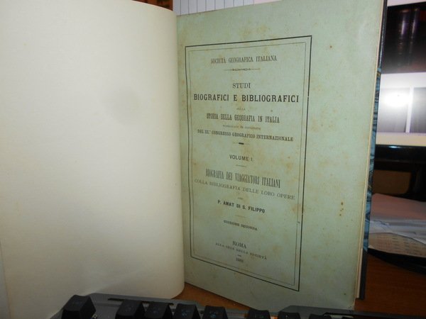 STUDI BIOGRAFICI E BIBLIOGRAFICI SULLA STORIA DELLA GEOGRAFIA IN ITALIA …