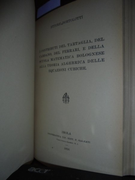 Studi e ricerche sulla Storia della Matematica in Italia