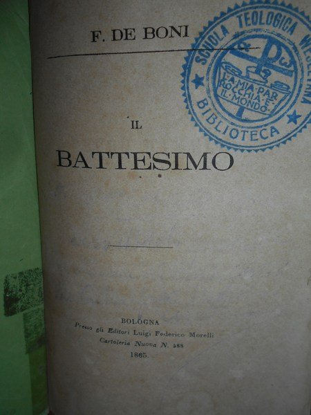 (Studi esoterici e religiosi) Storia del Battesimo. volume unico