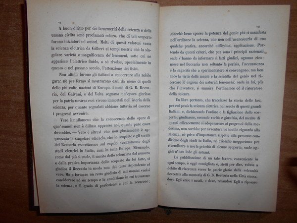 Sulle Dottrine Elettriche nel Secolo XVIII saggio storico