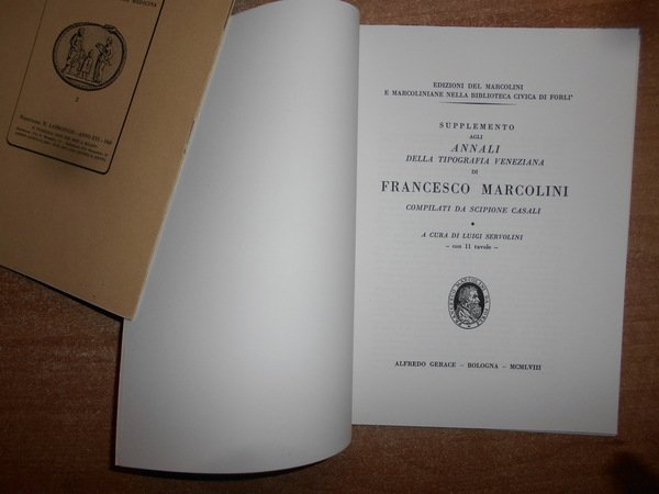 Supplemento agli Annali della tipografia veneziana di Francesco Marcolini