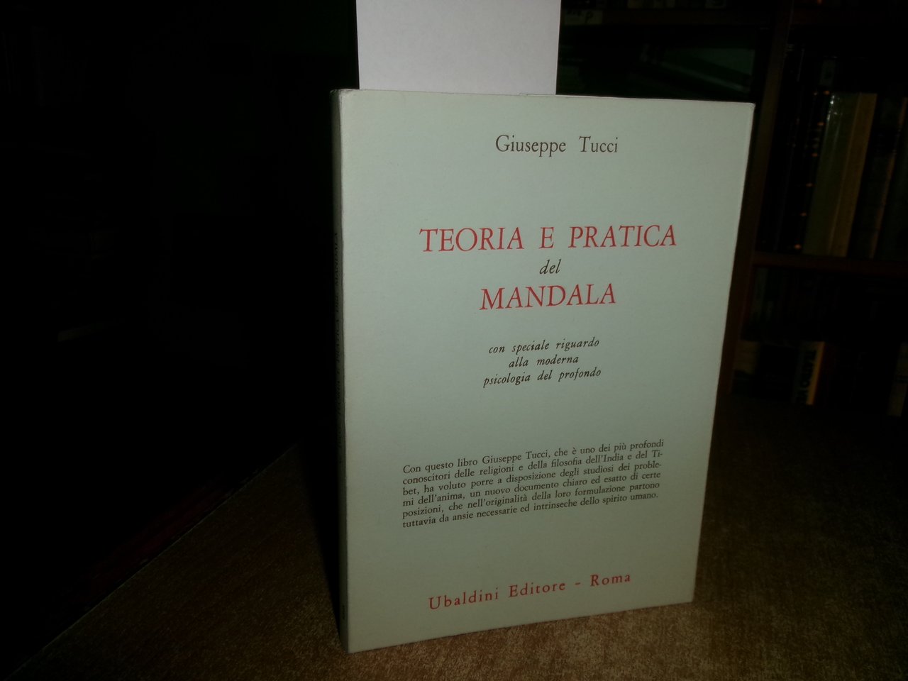 TEORIA E PRATICA del MANDALA con speciale riguardo... GIUSEPPE TUCCI …