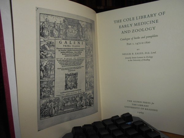 THE COLE LIBRARY OF EARLY MEDICINE AND ZOOLOGY