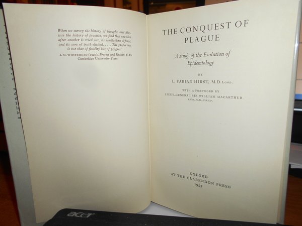 The CONQUEST of PLAGUE. A Study the Evolution of Epidemiology.