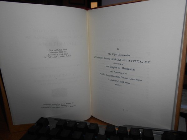 The Construction of the Wonderful Canon of Logarithms