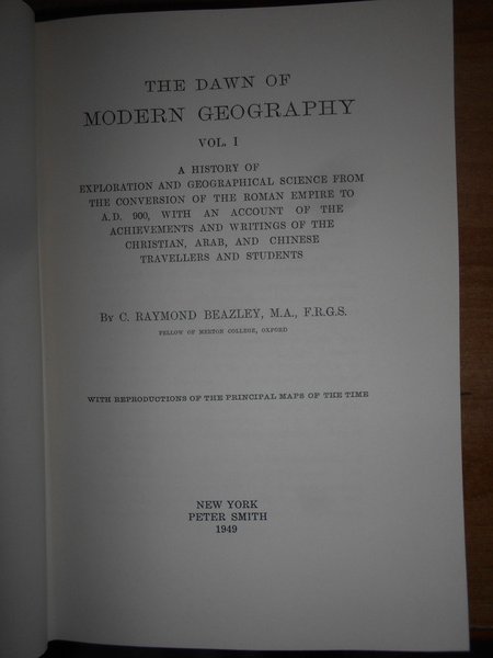 THE DAWN OF MODERN GEOGRAPHY a HISTORY of EXPLORATION and …