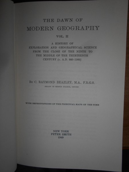 THE DAWN OF MODERN GEOGRAPHY a HISTORY of EXPLORATION and …