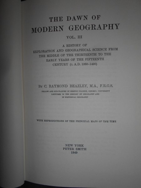 THE DAWN OF MODERN GEOGRAPHY a HISTORY of EXPLORATION and …