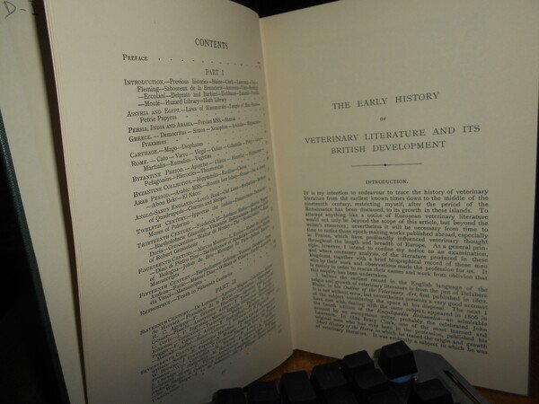 The Early History of VETERINARY LITERATURE and its British Development