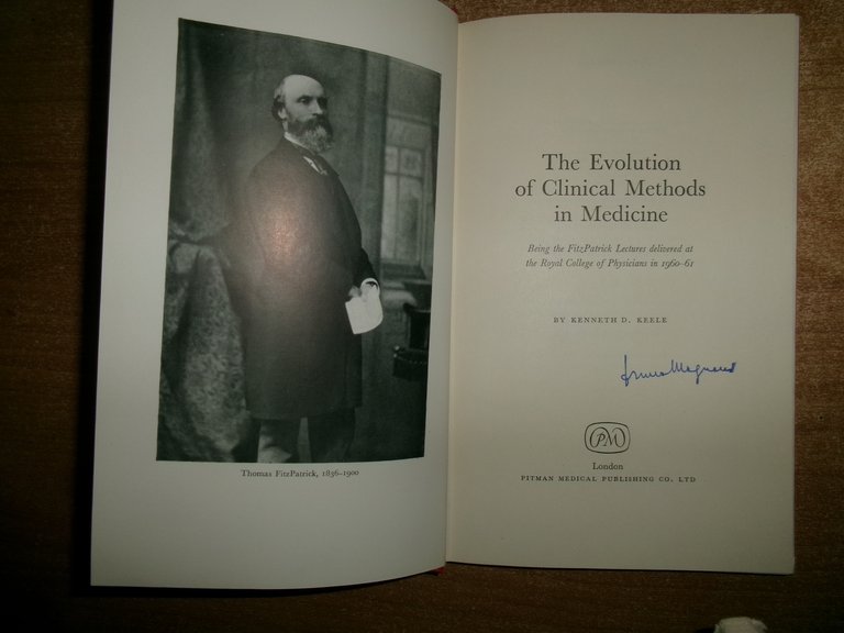 The Evolution of Clinical Methods in Medicine. KENNETH KEELE 1963