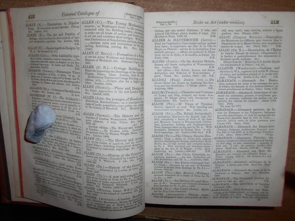 The First Proofs o the UNIVERSAL CATALOGUE of Books on …