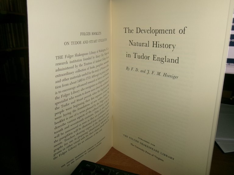 The Growth of Natural History.The Developmentof Natural History in Tudor …