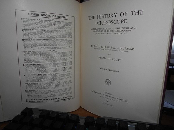 The History of the Microscope compiled from original instruments and …