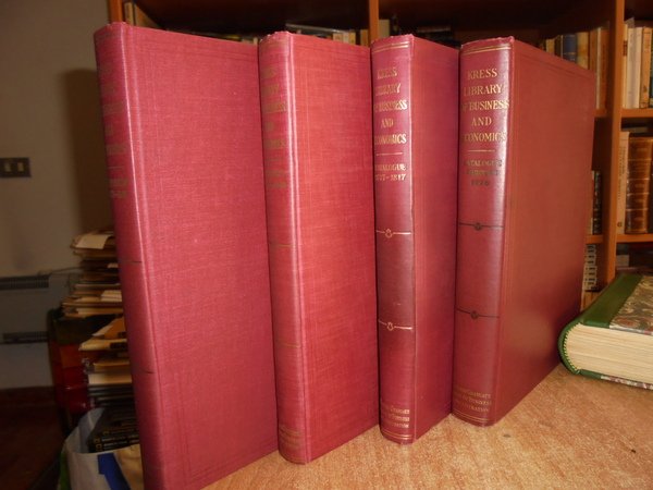 The KRESS LIBRARY of BUSINNES and ECONOMICS. Catalogue.