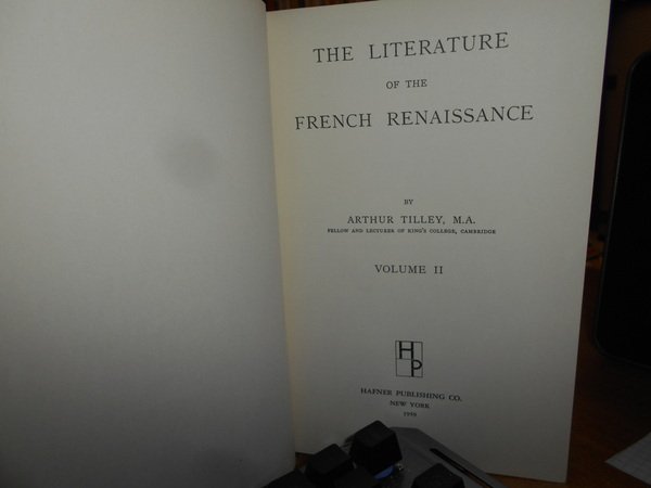 The Literature of the French Renaissance