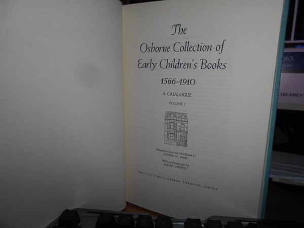 The Osborne Collection of Early Children's Books 1566-1910