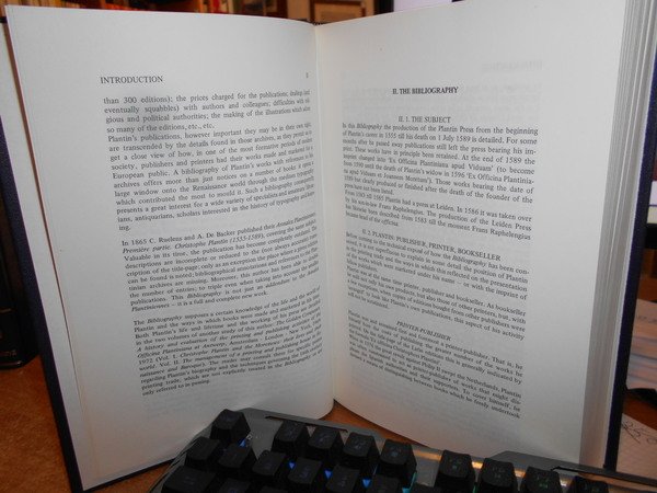 THE PLANTIN PRESS (1555-1589). A Bibliography of the Works printed …