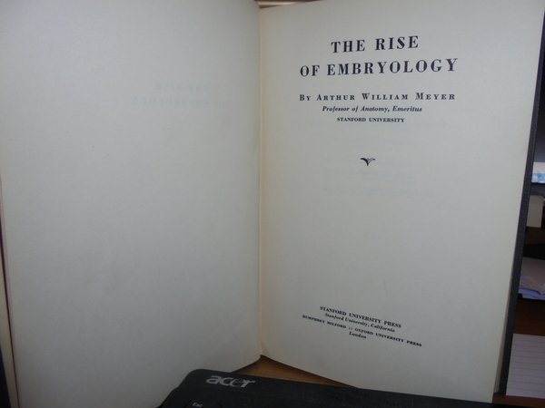 THE RISE OF EMBRYOLOGY