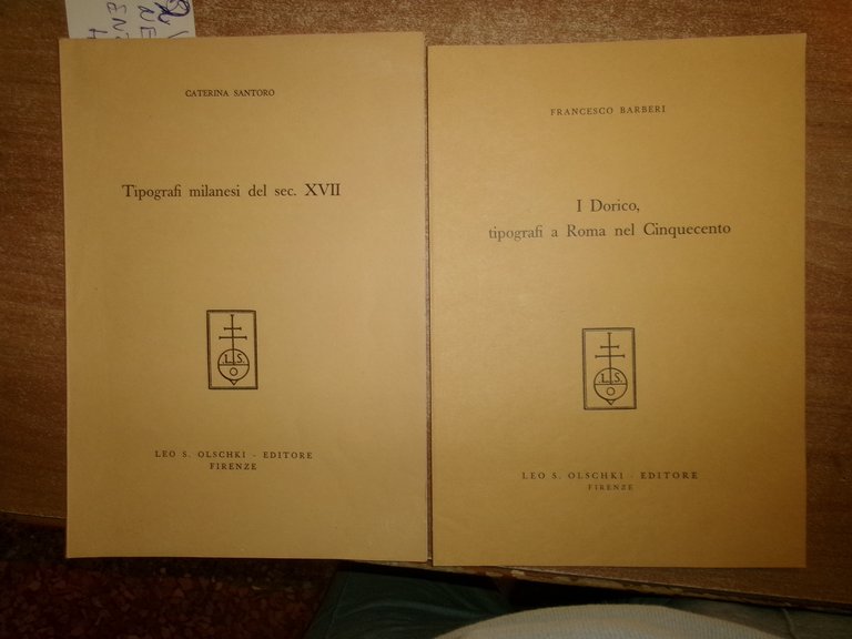 Tipografi milanesi del sec. XVII. I Dorico, tipografi a Roma …