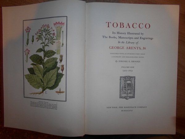 TOBACCO Its History Illustrated by The Books, Manuscripts and Engravings …