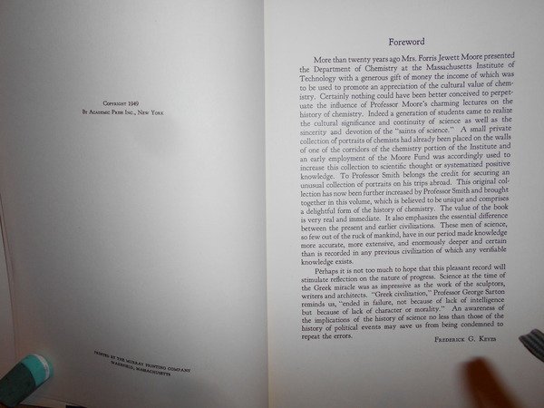 TORCHBEARERS OF CHEMISTRY. Portraits and brief Biographies of Scientist who …