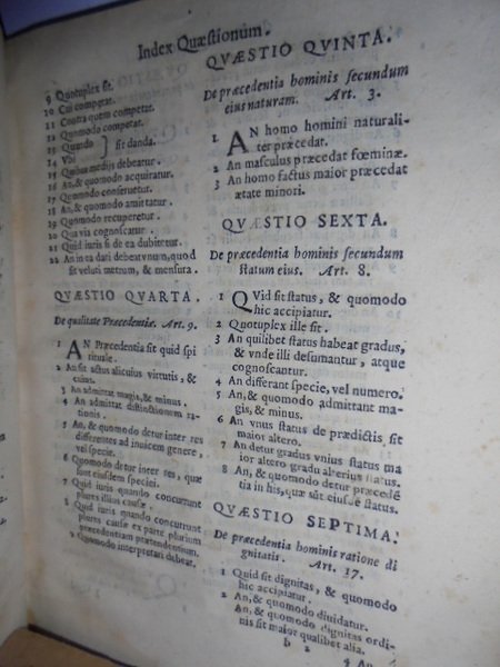 Tractatus de praecedentia hominis. Authore d. Io. Baptista Leonellio Bartholino …