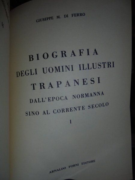 (Trapani) Biografia degli uomini illustri trapanesi