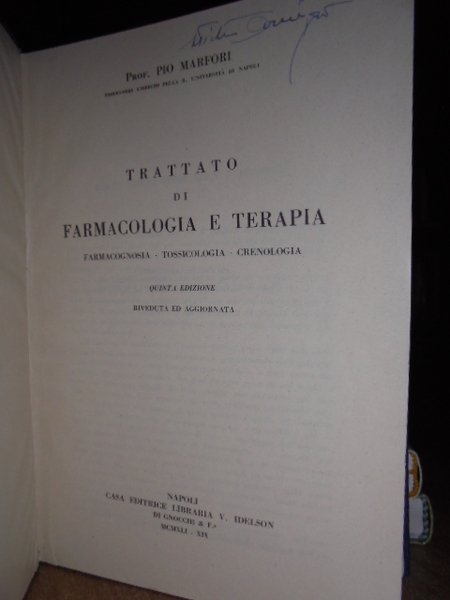 Trattato di Farmacologia e Terapia