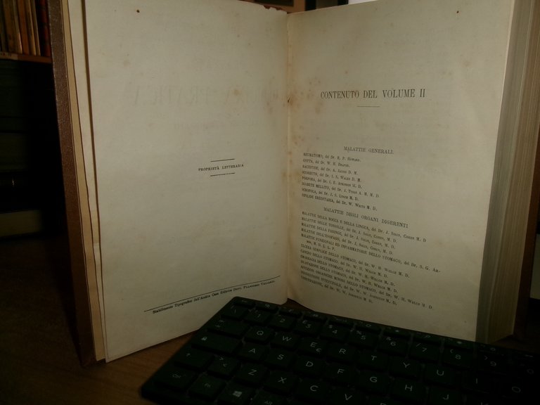 Trattato MEDICINA PRATICA compilato da Autori Americani...William Pepper/Starr