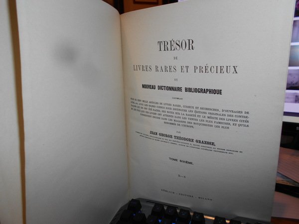 Trésor de Livres Rares et Précieux ou Nouveau Dictionnaire Bibliographique …