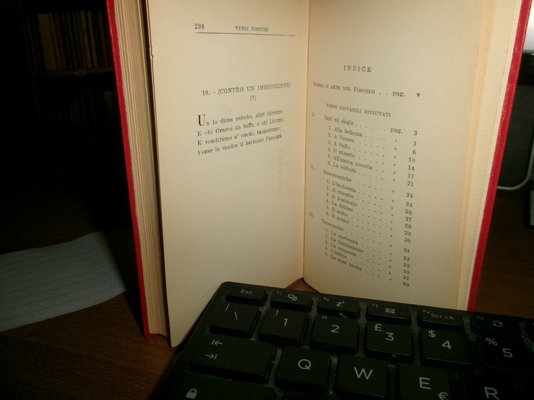 UGO FOSCOLO. LIRICHE ed EPIGRAMMI a cura di Ezio Chiòrboli …