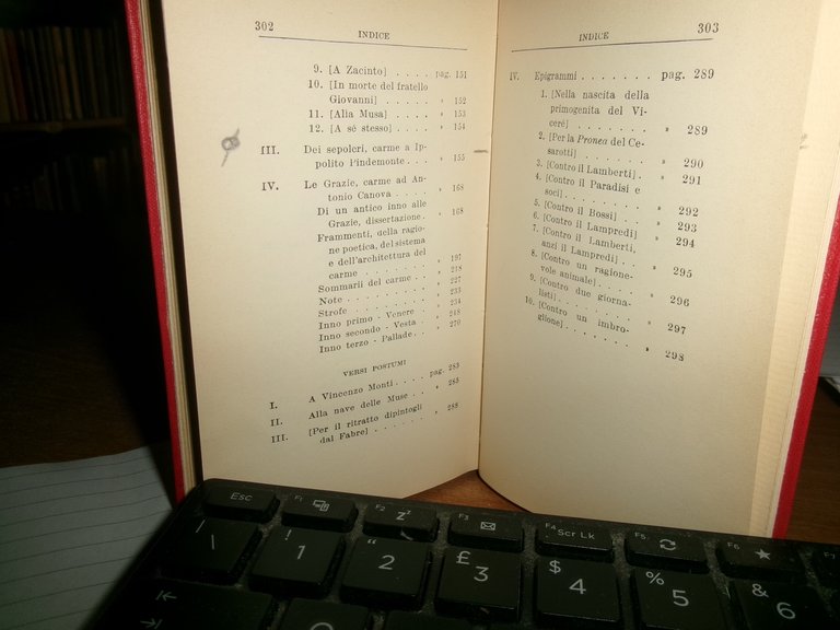 UGO FOSCOLO. LIRICHE ed EPIGRAMMI a cura di Ezio Chiòrboli …