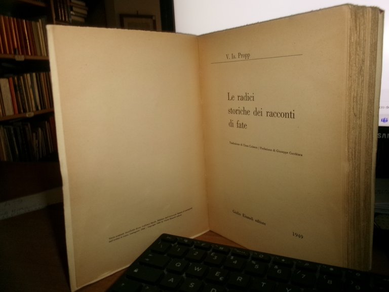 V. IA. PROPP. Le Radici storiche dei Racconti di Fate …