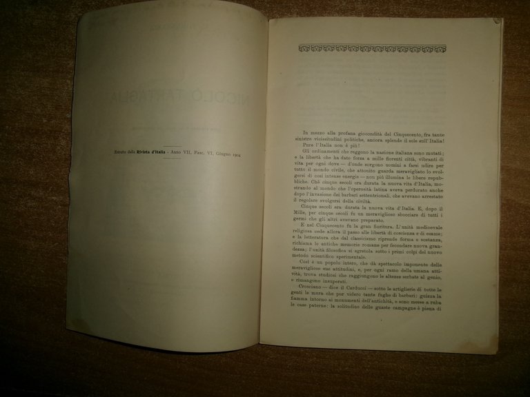 V. TONNI-BAZZA. Nicolò Tartaglia (con ritratto e fac simile del …